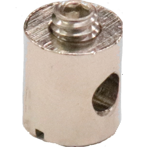 Fix Nippel FN 1162 Schraubnippel mit Schlitz 8 x 9 Bohr- Ø 3,3 Messing vernickelt