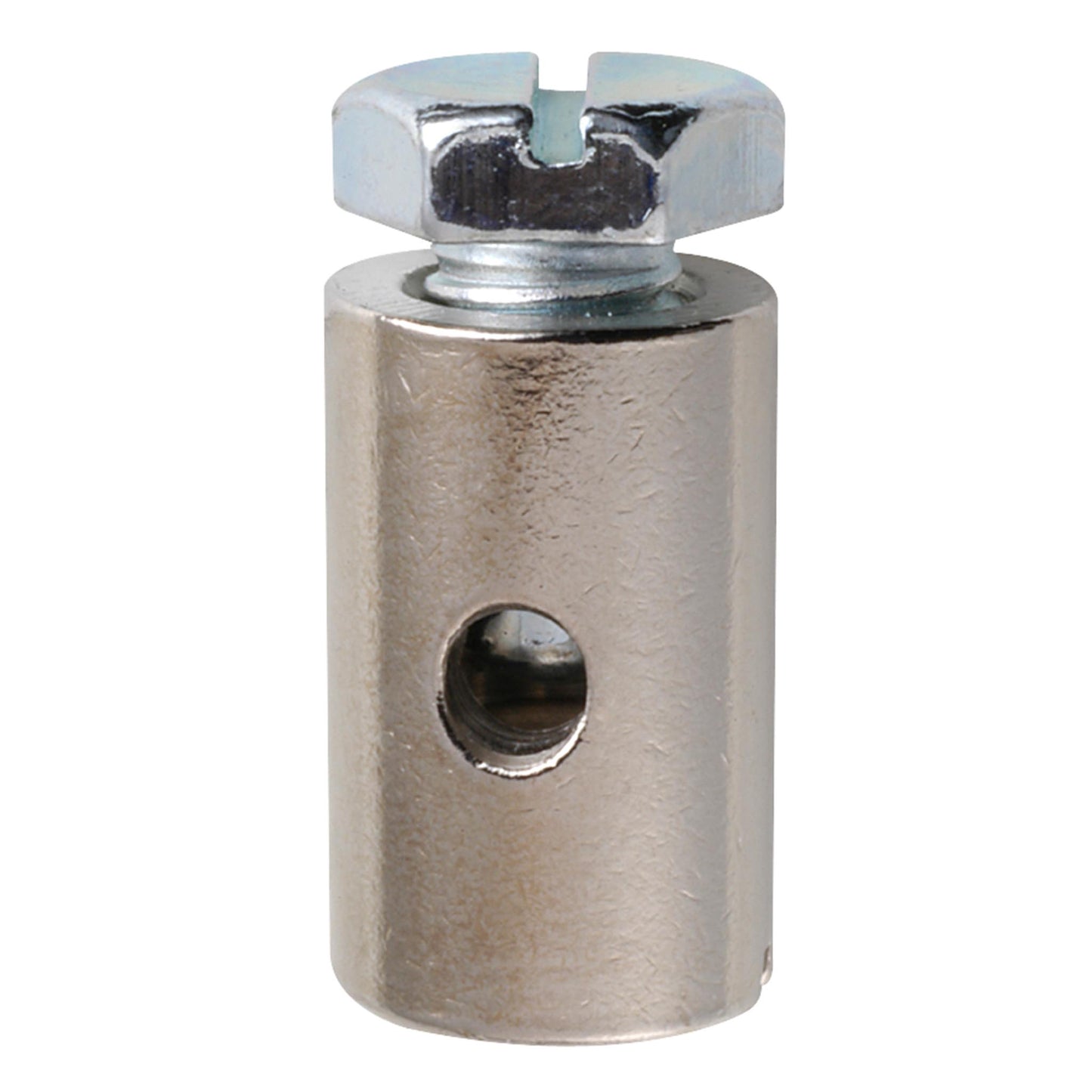 Fix Nippel FN 1385 Schraubnippel mit Schlitz 10 x 16 Bohr- Ø 3,5 Messing vernickelt