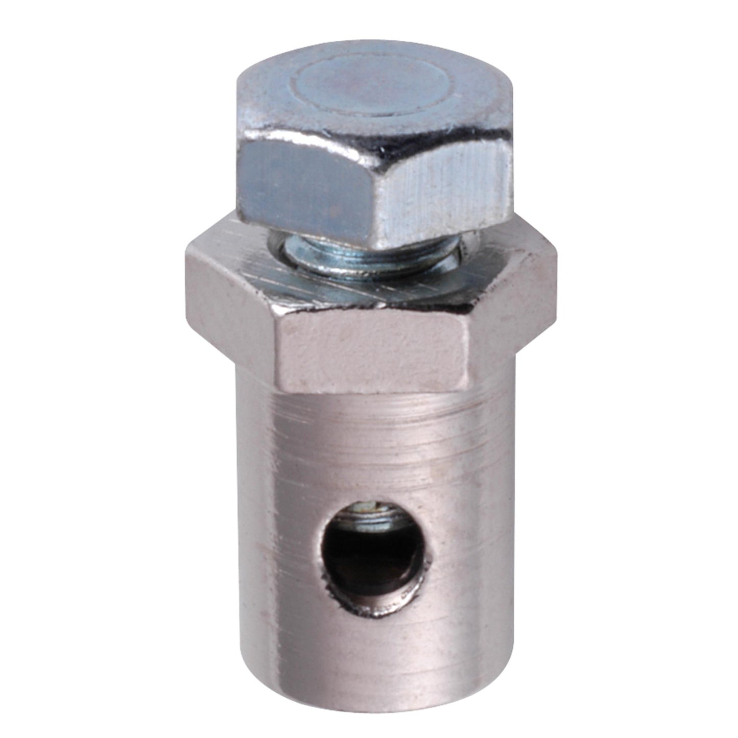 Schraubnippel Bohrungs-Ø 2,0 mm, Schaft-Ø 6 mm Messing vernickelt