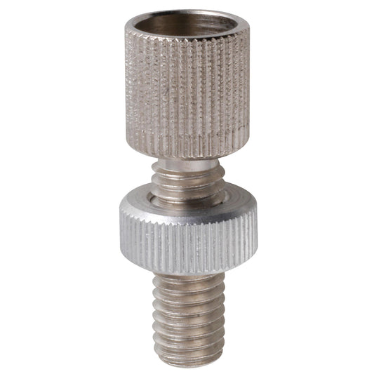 Fix Nippel FN 4255 Rändelstellschraube M 5 x 23/15 Messing vernickelt mit Rändelmutter