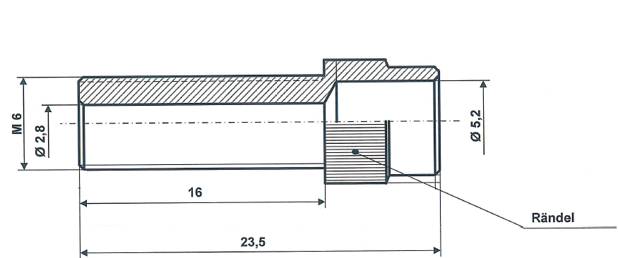Fix Nippel FN 4261 Rändelstellschraube Aluminium M 6 x 23,5/16