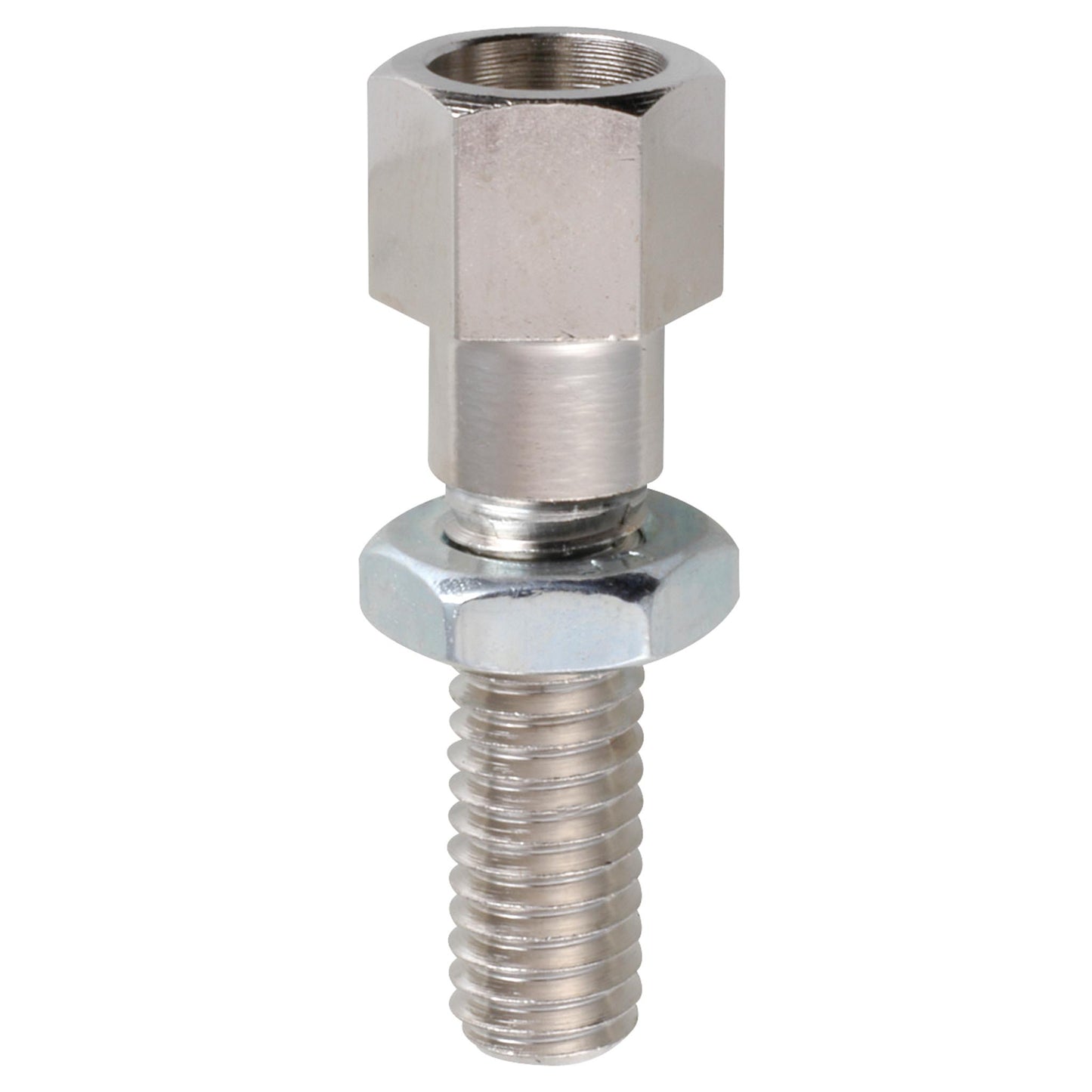 Stellschrauben, montiert mit Mutter M 8 x 34 Messing vernickelt
