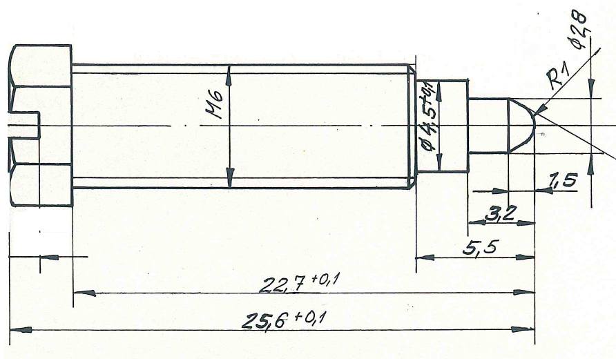 Fix Nippel FN 4632 Sechskantschraube M 6 x 22,7 Stahl verzinkt