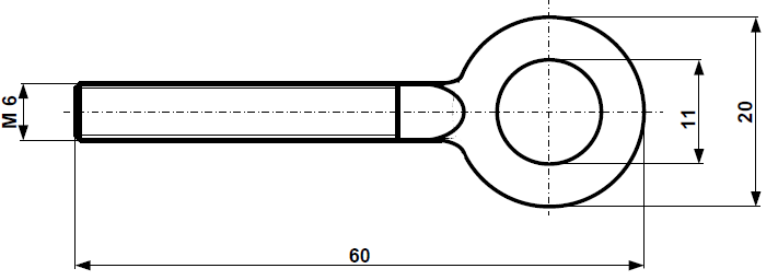 Fix Nippel FN 7120 Kettenspanner M 6 x 60 Stahl verzinkt / Paar