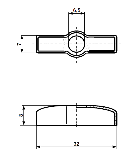 Fix Nippel FN 7122 Kettenspanner Kappe für M 6 Stahl verzinkt