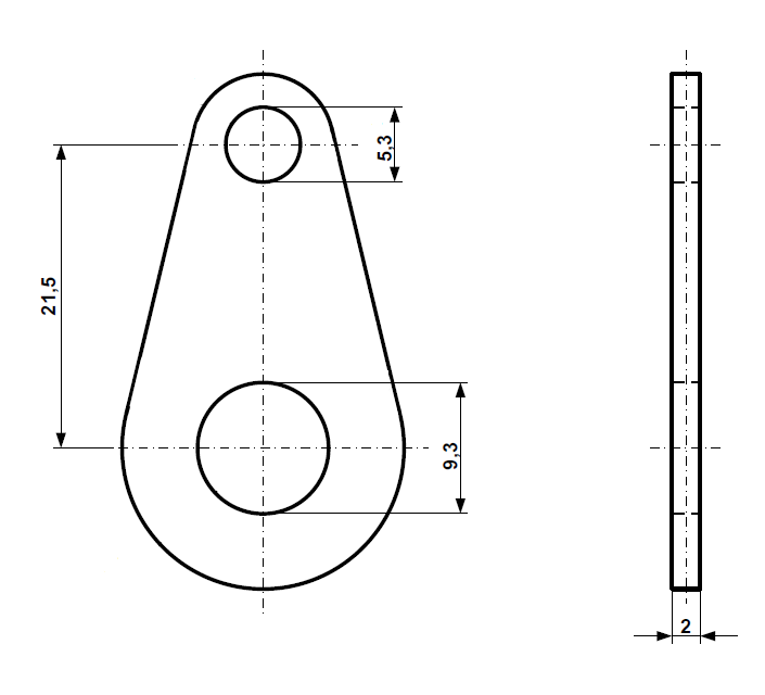 Fix Nippel FN 7156 Achslasche für M 9 x 1 Stahl verzinkt