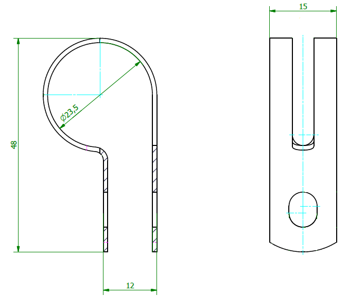 Fix Nippel FN 7228 Bandagen Edelstahl A2 23,5 x 15 schwarz