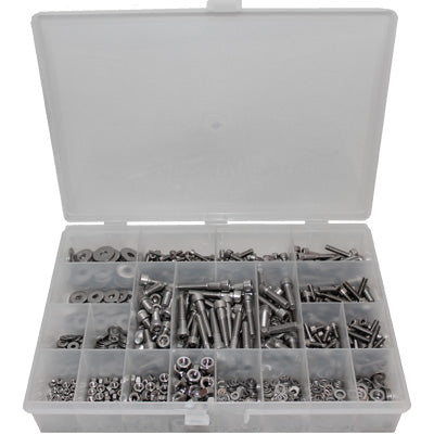 900 Teile Zylinderkopfschrauben mit Innensechskant Sortiment + Zubehör A2