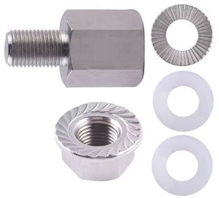 Fix Nippel FN 7041 Fahrrad Achsadapter Set M 10 x 1,0 x 35 Edelstahl A2