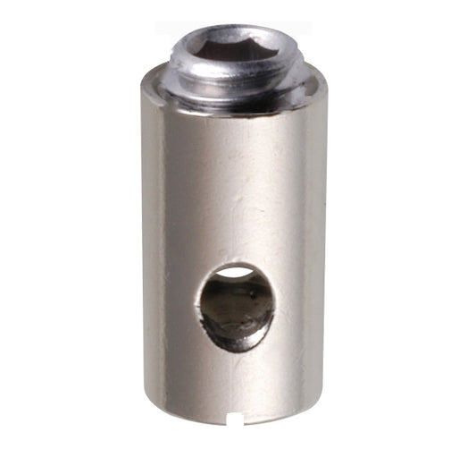 Fix Nippel FN 1129 Schraubnippel mit Schlitz 5,5 x 10 Bohr- Ø 2,5 Messing vernickelt