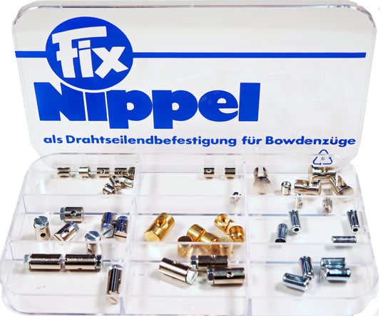 Fix Nippel FN 4715 Kombi-Sortiment Löt- und Schraubnippel, Inhalt 44 Stück