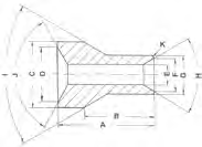 Lötnippel Messing 6 / 3,5 x    8 Bohr- Ø 2,3